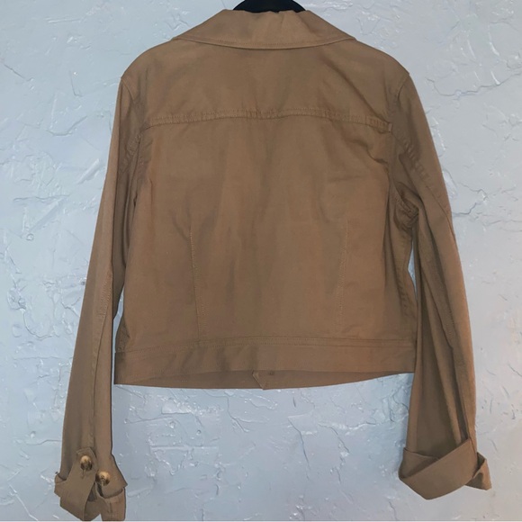 TRAVE Monroe Military Cropped Green Fields Utility Jacket Revolve - Picture 5 of 8